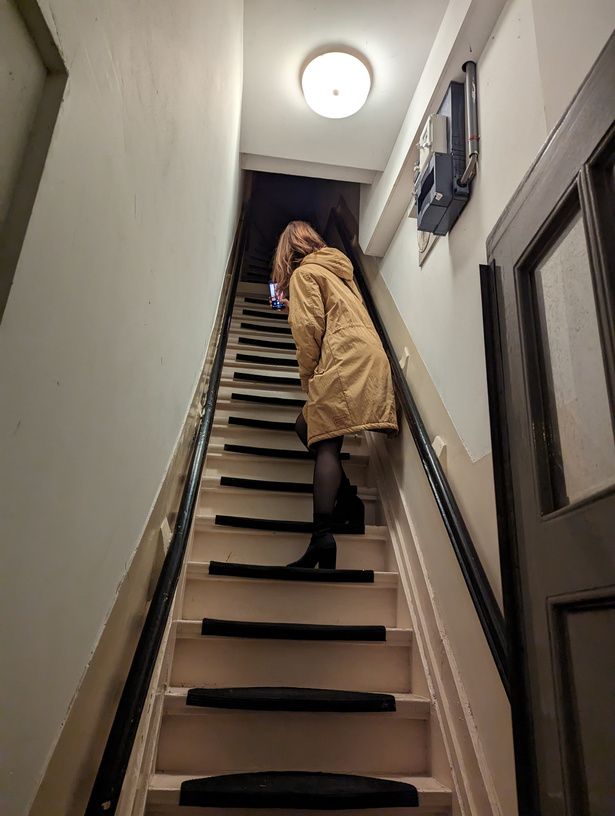 A famously steep Dutch staircase